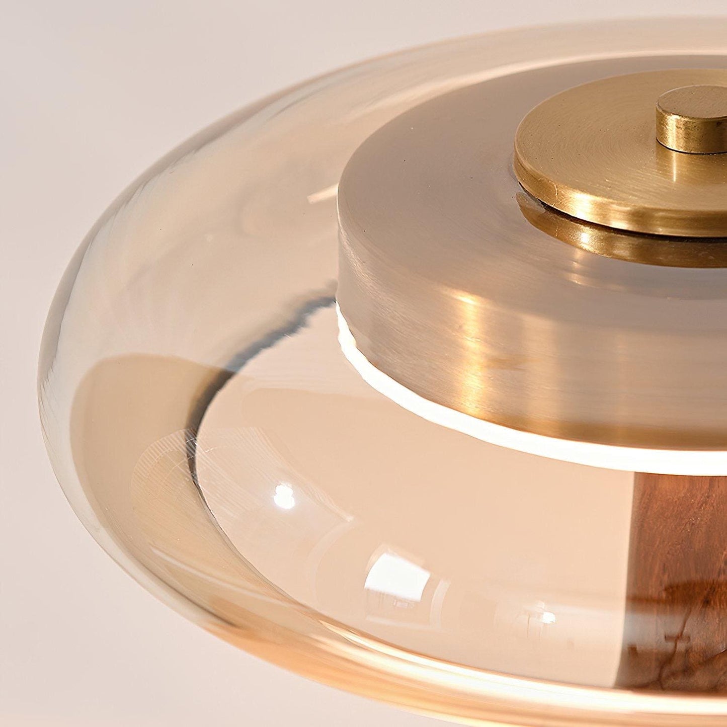 Danish bauhaus walnut lamp - Modern Walnut Desk Lamp