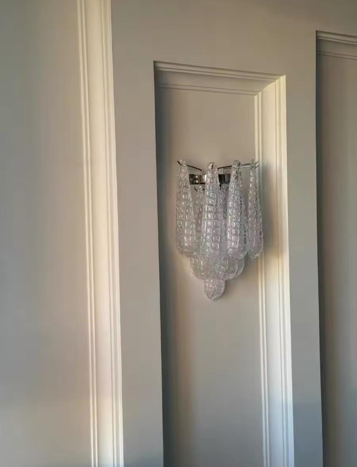Murano italian style wall lamp