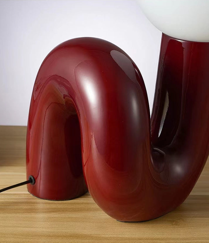 Sculptural curve lamp