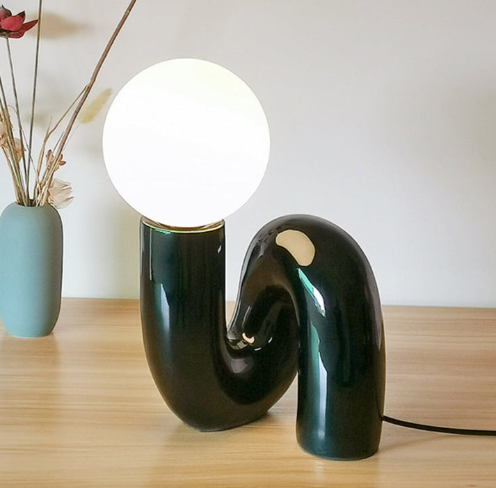 Sculptural curve lamp