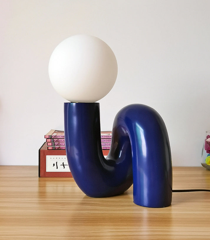 Sculptural curve lamp