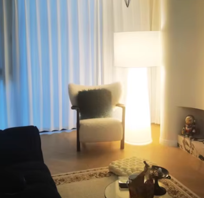 Modern minimalist floor lamp showcasing exceptional craftsmanship detail