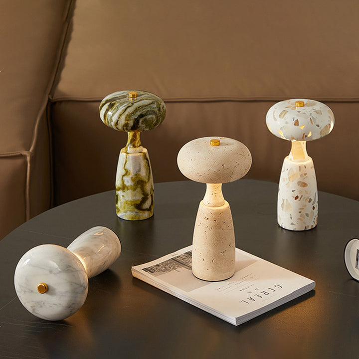Sculptural Marble LED lamp