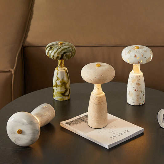 Sculptural Marble LED lamp