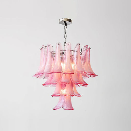 Pink Murano italian style lamp