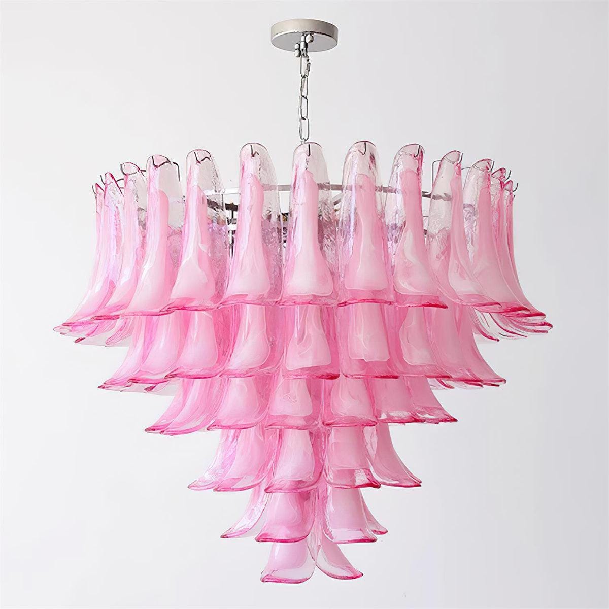 Pink Murano italian style lamp