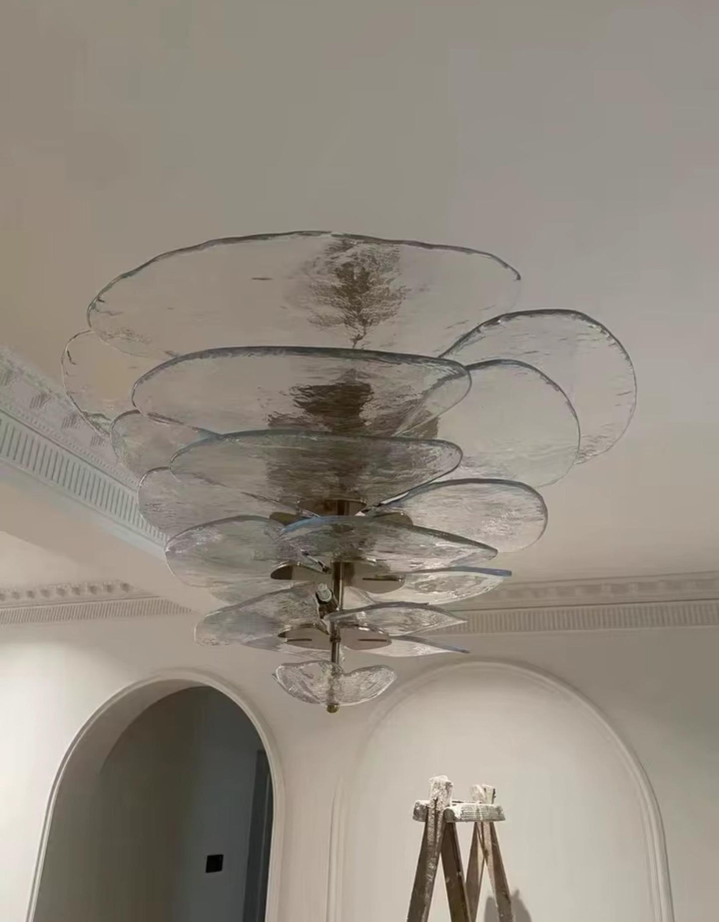 Murano lilypad italian style glass lamp