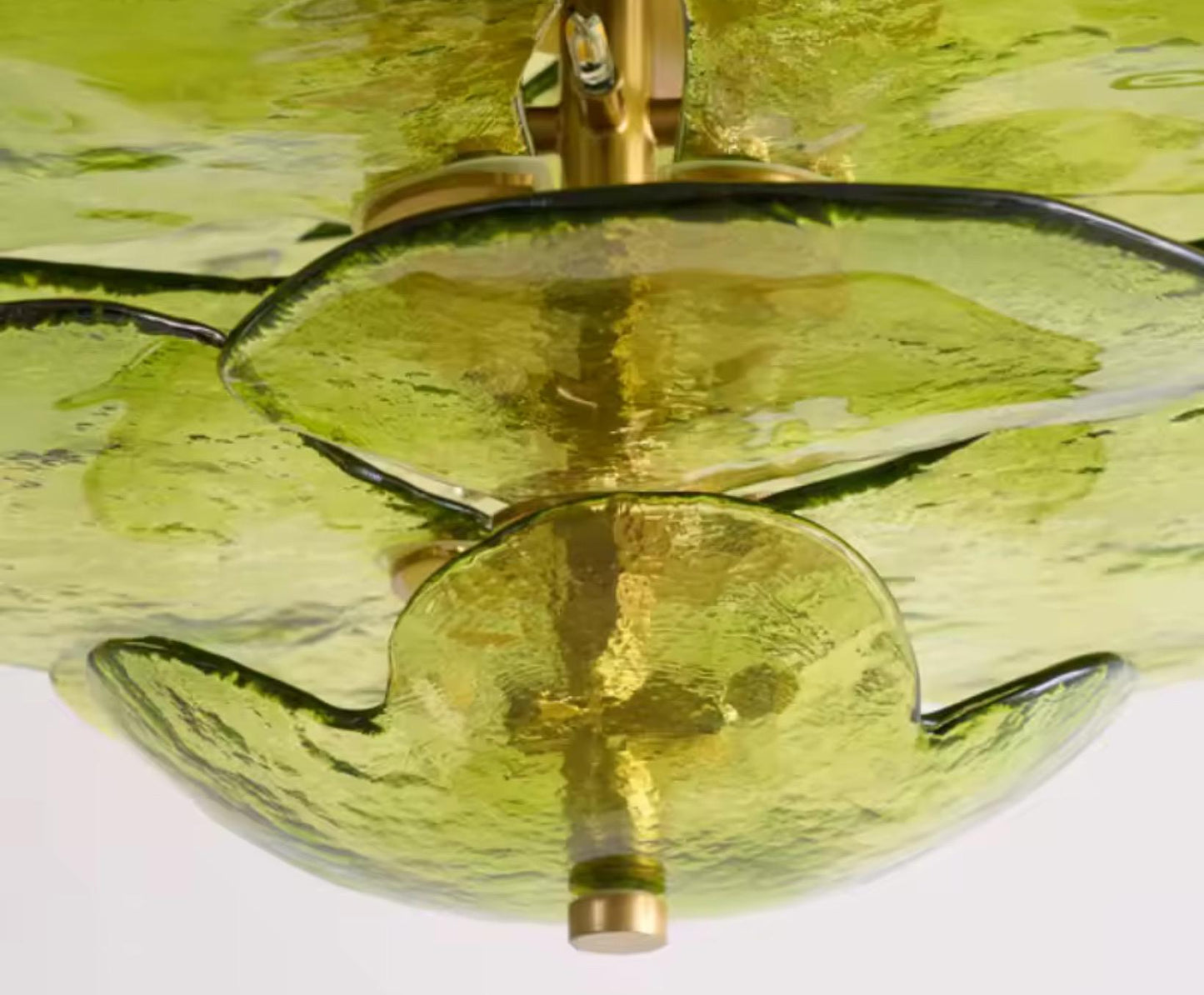 Murano lilypad italian style glass lamp