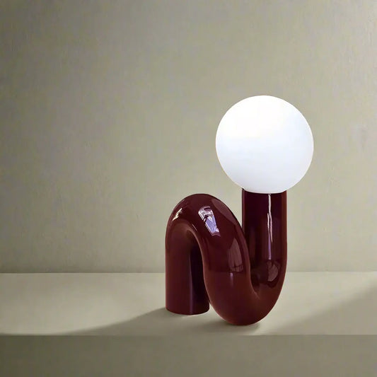 Sculptural curve lamp