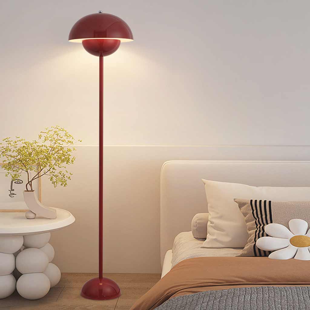 Metal mushroom lamp