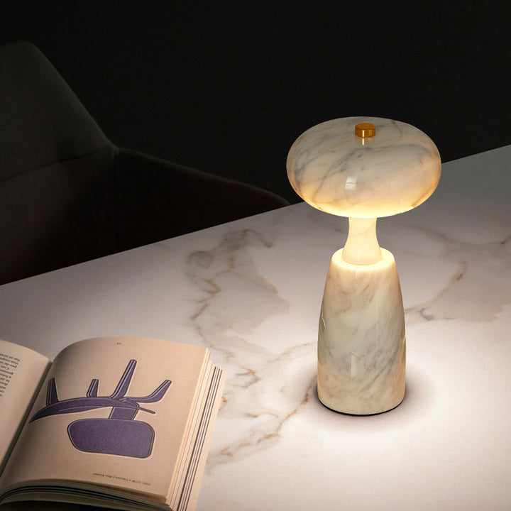 Sculptural Marble LED lamp
