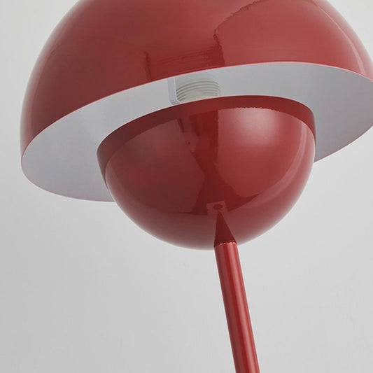 Metal mushroom lamp