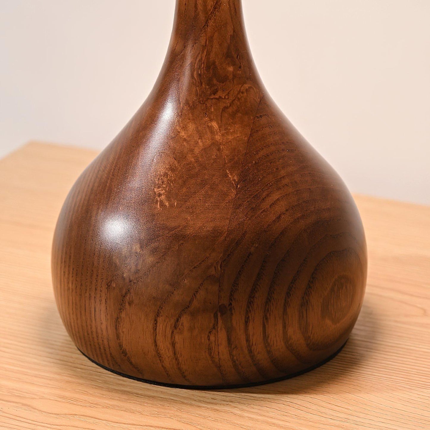 Danish bauhaus walnut lamp - Modern Walnut Desk Lamp