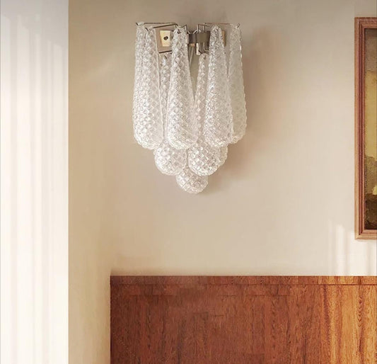 Murano italian style wall lamp